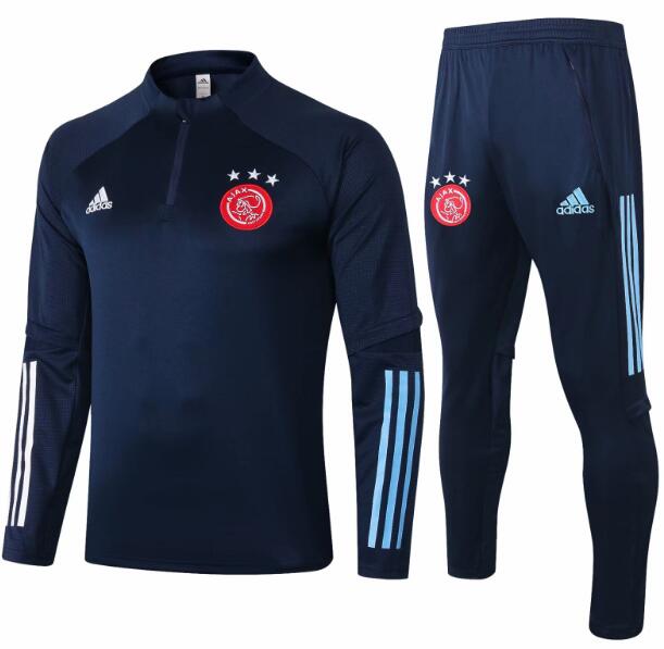 Ajax Dark Blue Training Sports Sweatshirt With Trousers 2020/21